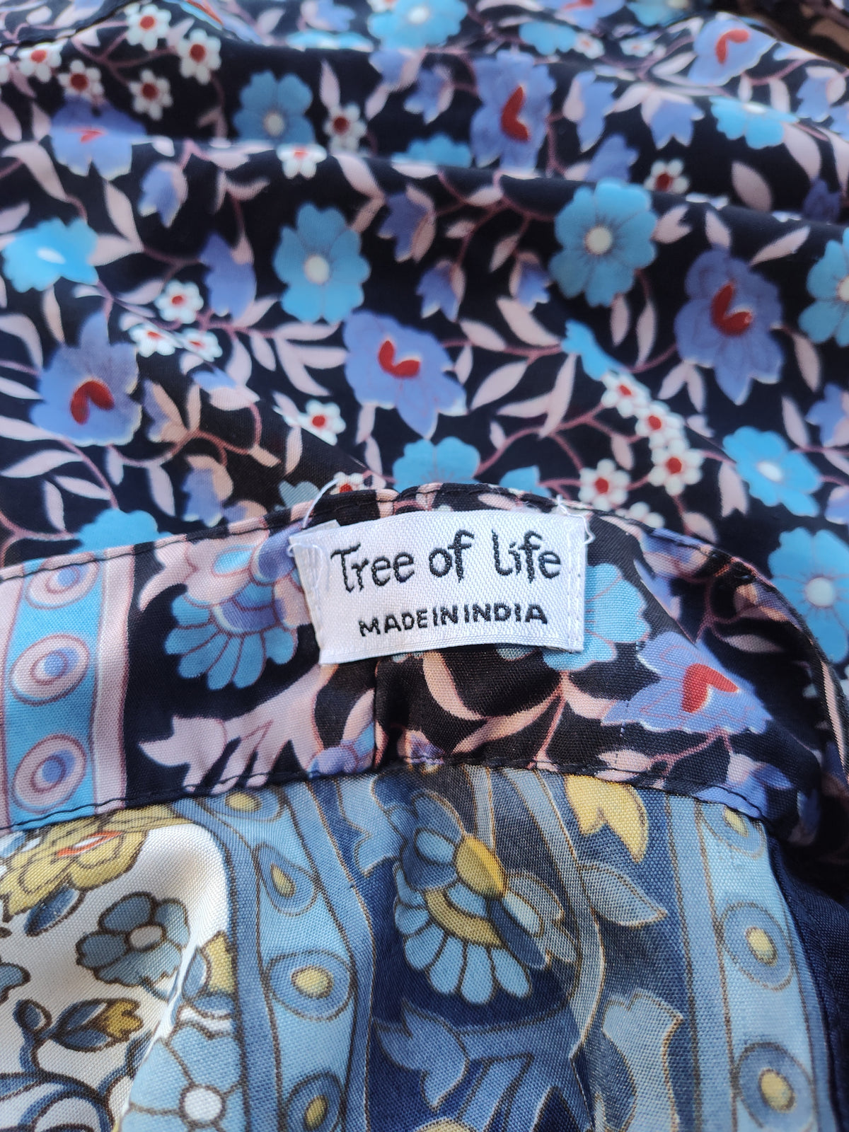 Boho floral wrap skirt