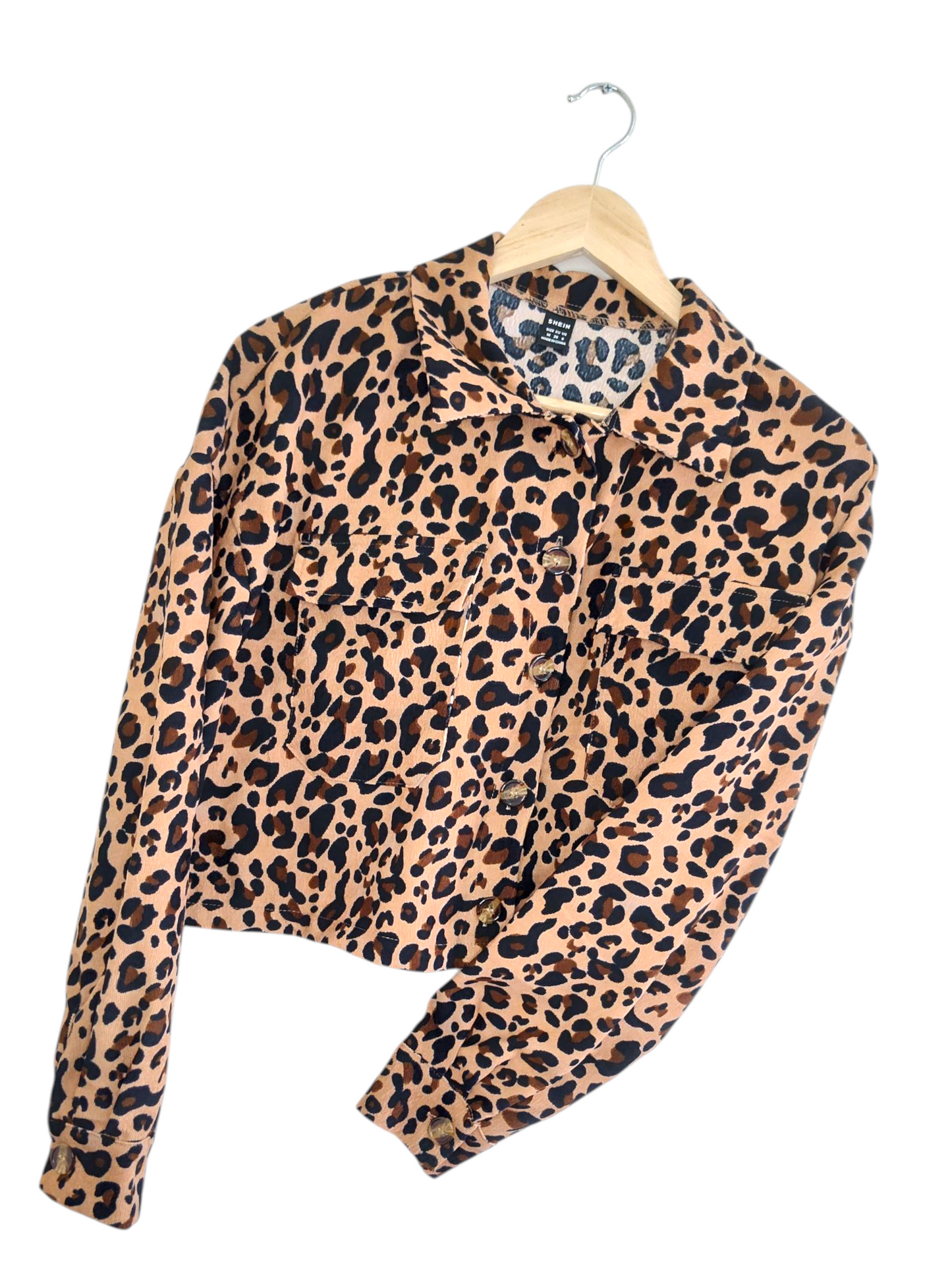 Leopard Print Crop Jacket