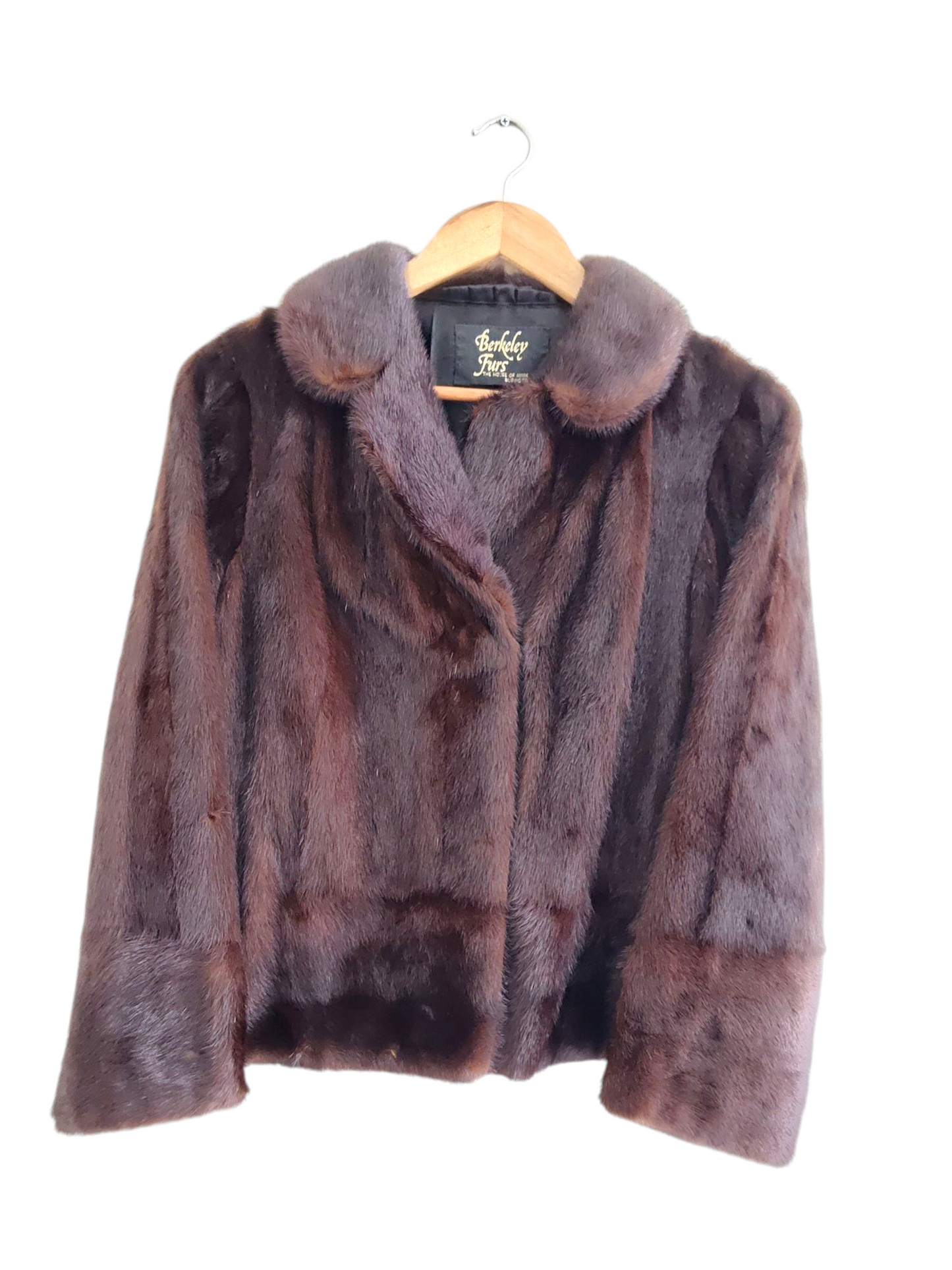 Vintage 60's Berkley Furs House of Mink Burwood Genuine Mink Fur Coat Jacket