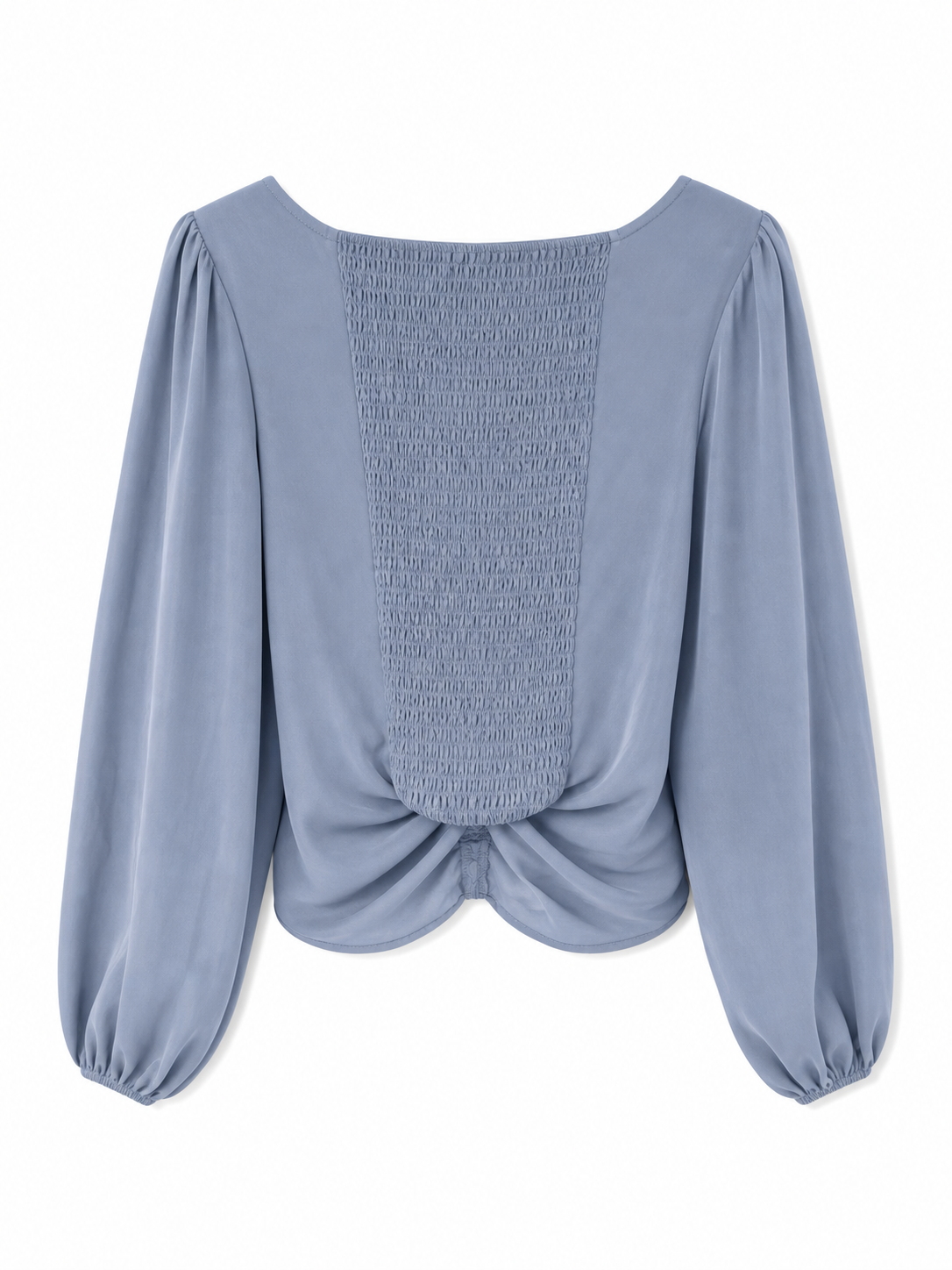 Grey Long Sleeve Blouse