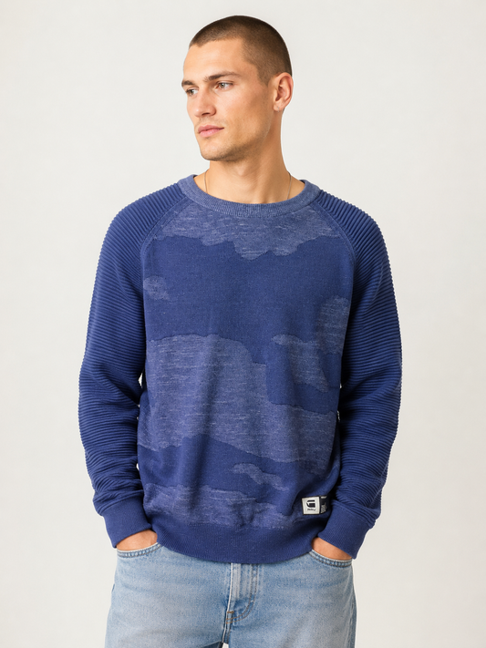 Navy G-Star RAW knit jumper