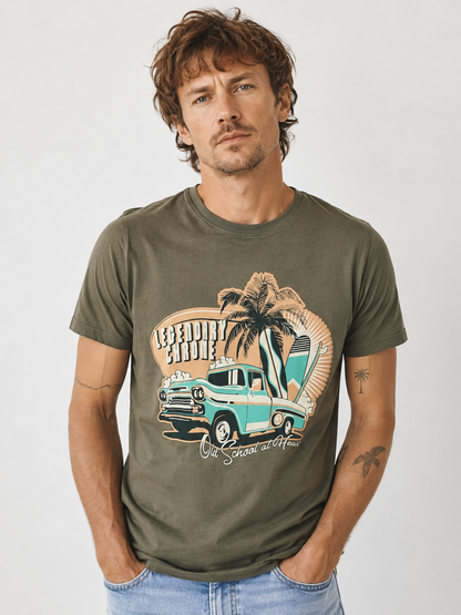 Nickel & Iron Legendary Chrome Surf Graphic T-Shirt