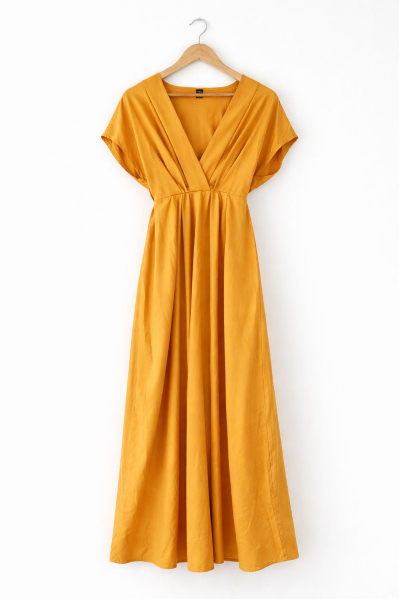 Mustard Yellow Shein Maxi Dress