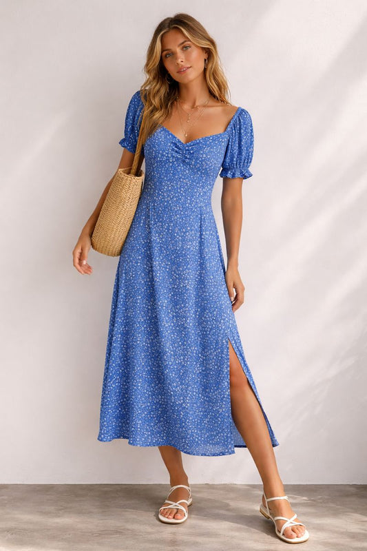 Sportsgirl Blue Floral Maxi Dress