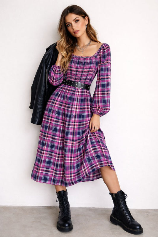 Sportsgirl Pink Checkered Dress