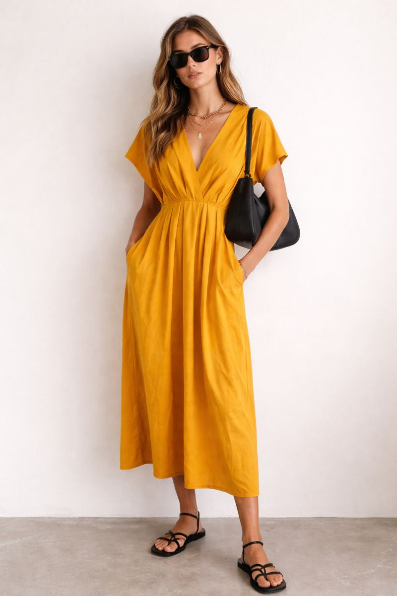 Mustard Yellow Shein Maxi Dress