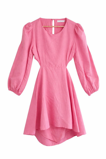 All About May Pink Open Back Dress
