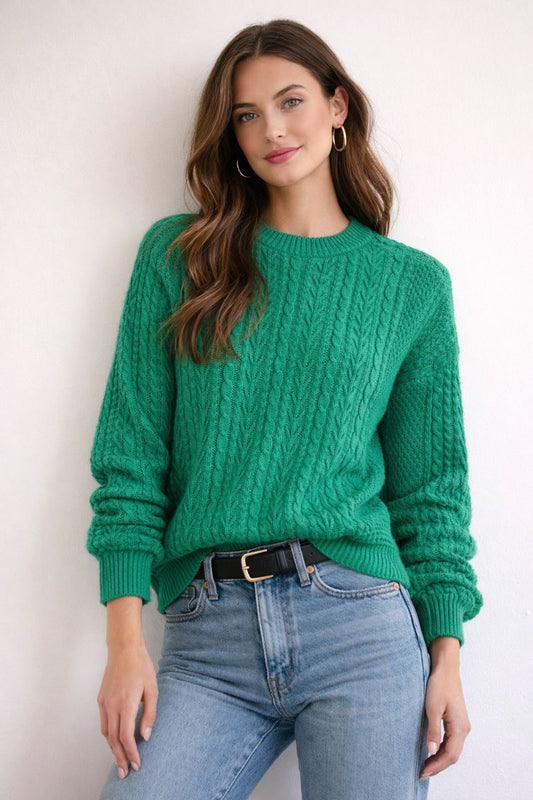 Green Knit Sweater