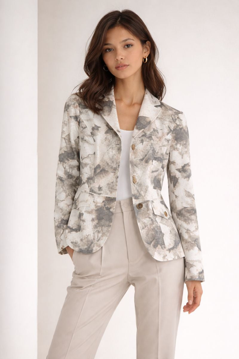 Green Print Jacket