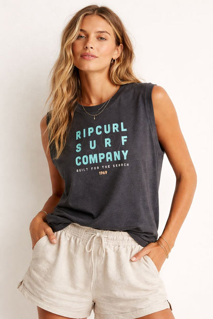 Sleeve-less Crew Neck Tee