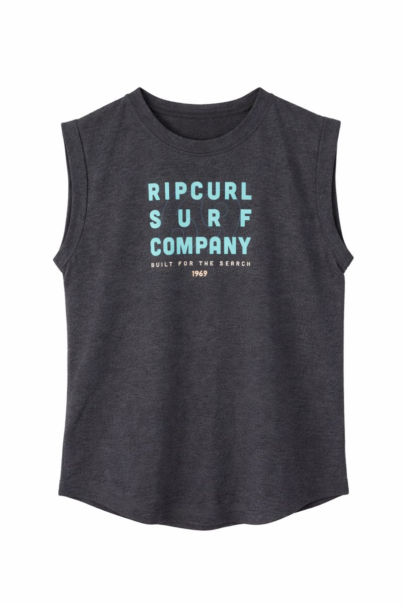 Sleeve-less Crew Neck Tee