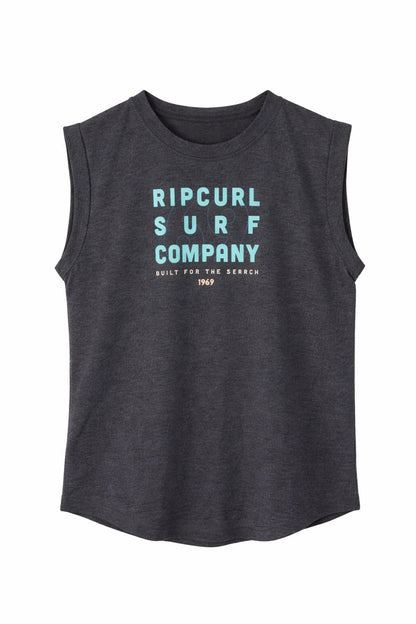 Sleeve-less Crew Neck Tee