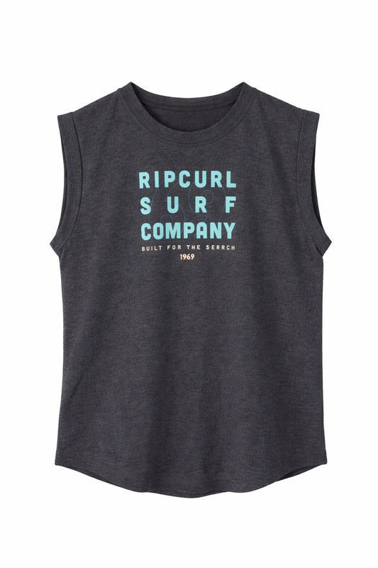 Sleeve-less Crew Neck Tee