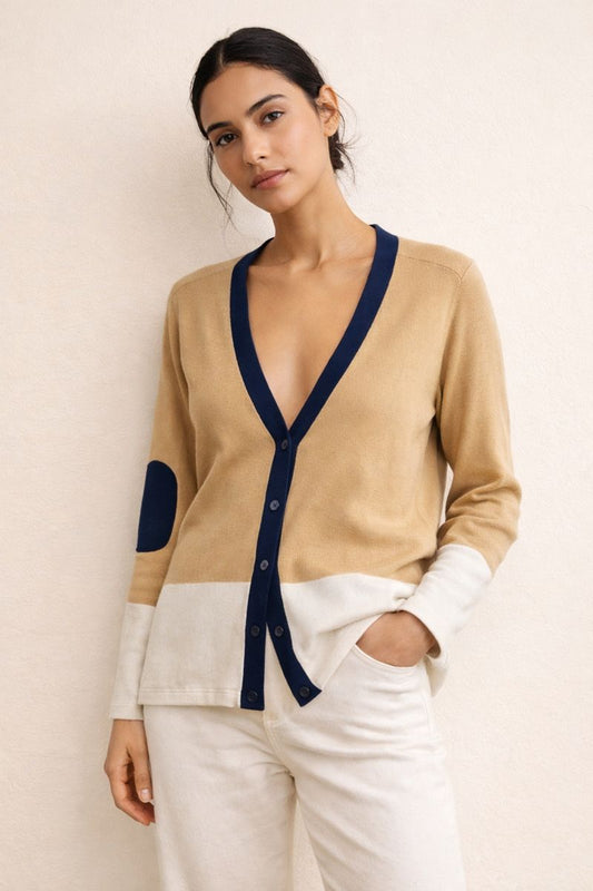 Colour Block Cardigan