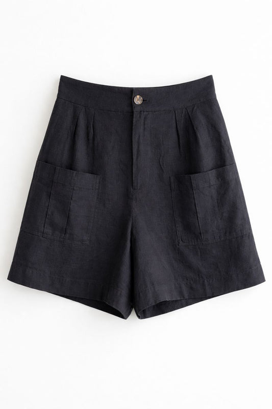Black High Waisted Shorts