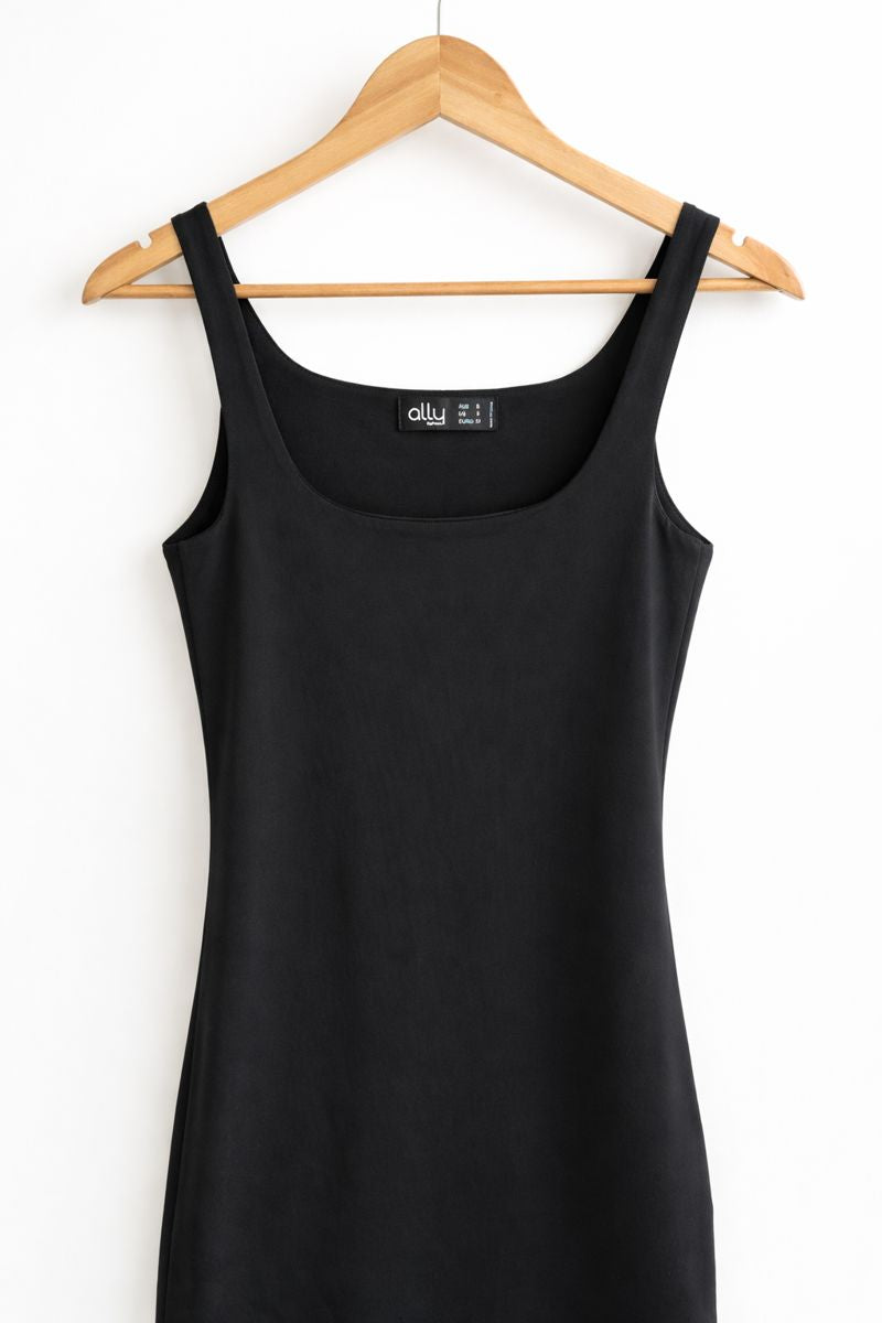 Black Body Con Mini Dress
