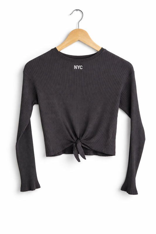 NYC Logo Long Sleeve Ribbed Tee