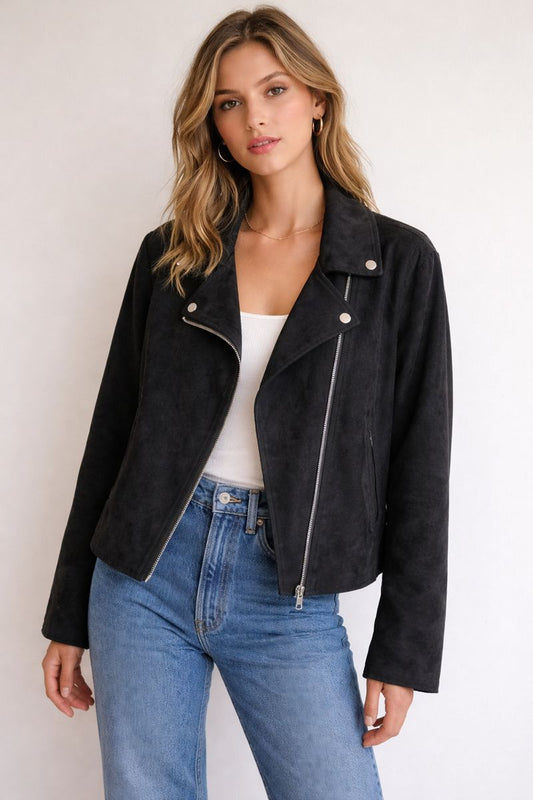 Lightweight Asymmetrical Cordrouy Style Jacket