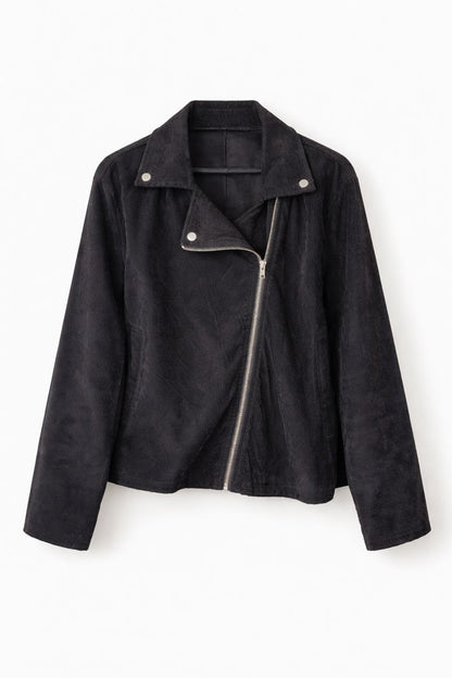 Lightweight Asymmetrical Cordrouy Style Jacket