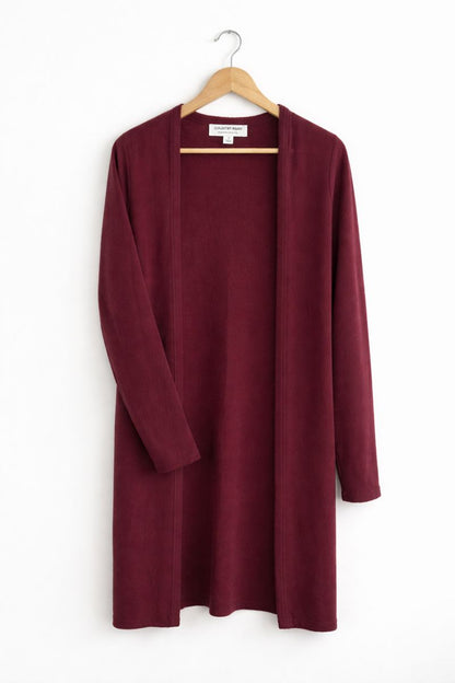 Burgundy Maxi Cardigan