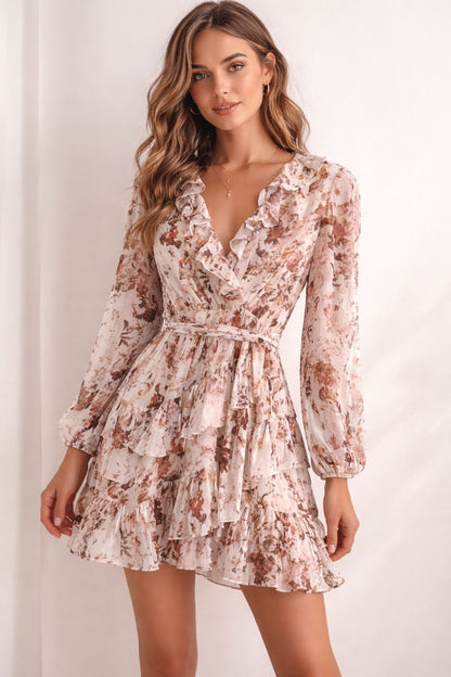 Mystic Floral Ruffle Tiered Maxi Dress