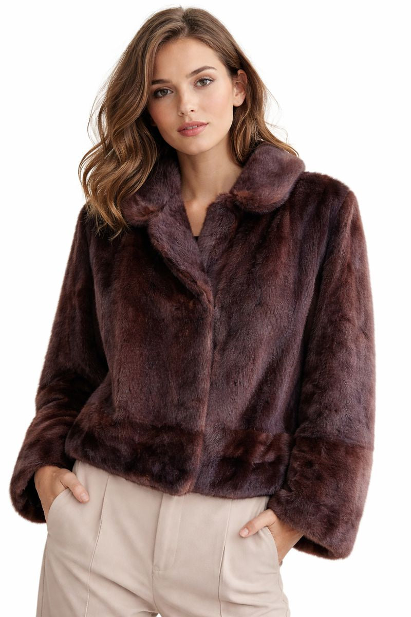 Vintage 60's Berkley Furs House of Mink Burwood Genuine Mink Fur Coat Jacket