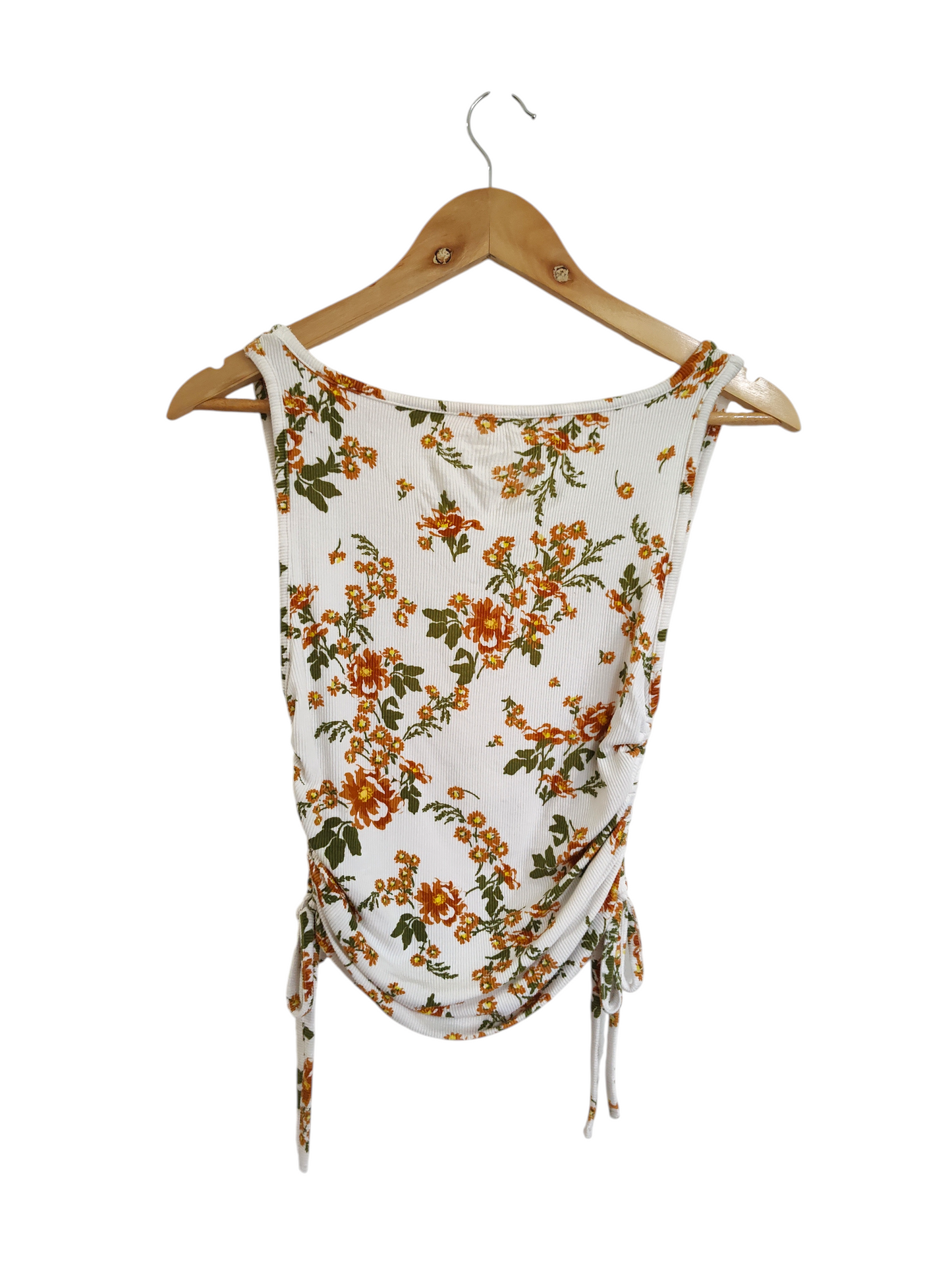 Floral Ruched Tank Top