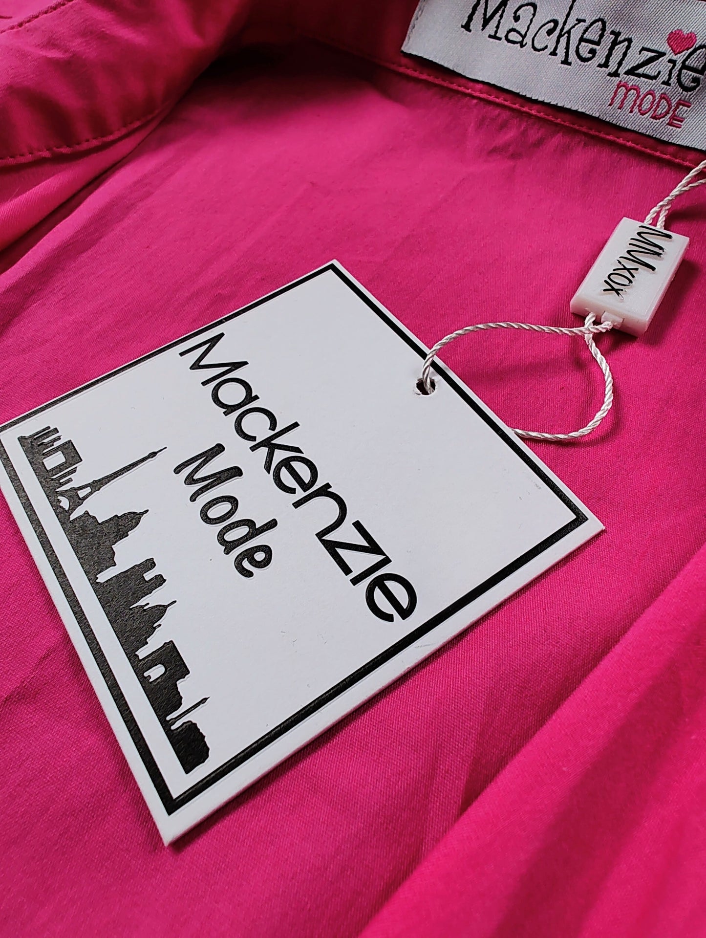 Mackenzie Mode Crop Wrap Top – Hot Pink