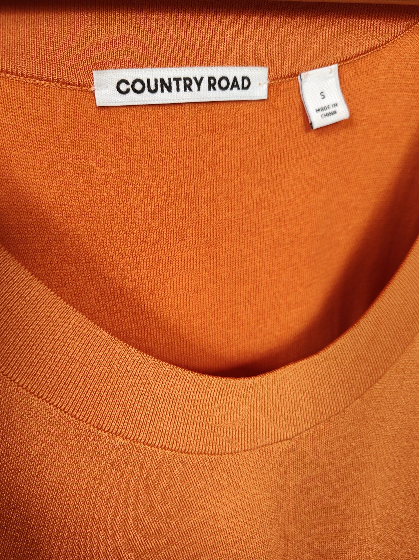 Country Road Long Sleeve Ribbed Maxi Dress – Burnt Orange
