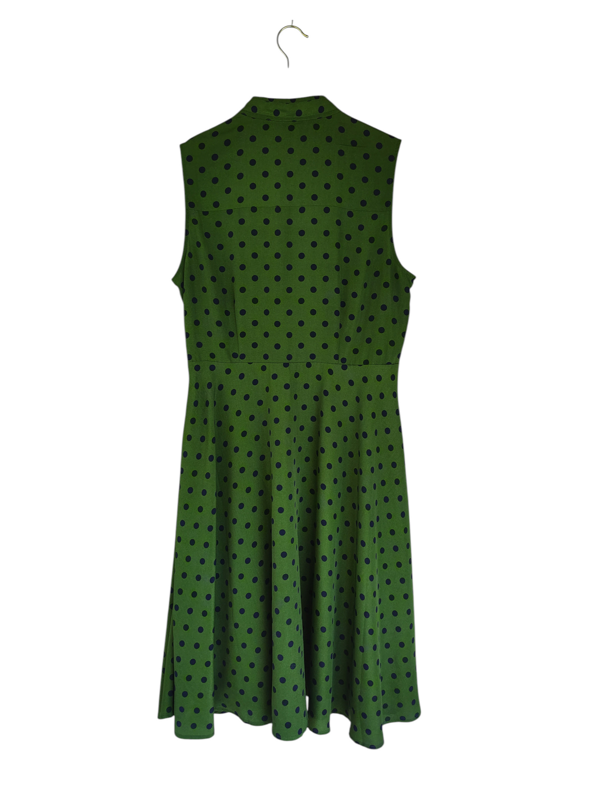 Princess Highway Green Polka-Dot Midi Dress