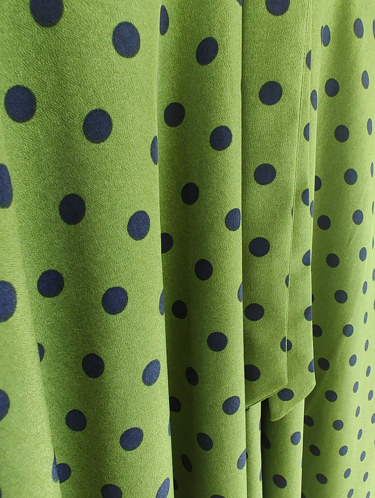 Princess Highway Green Polka-Dot Midi Dress