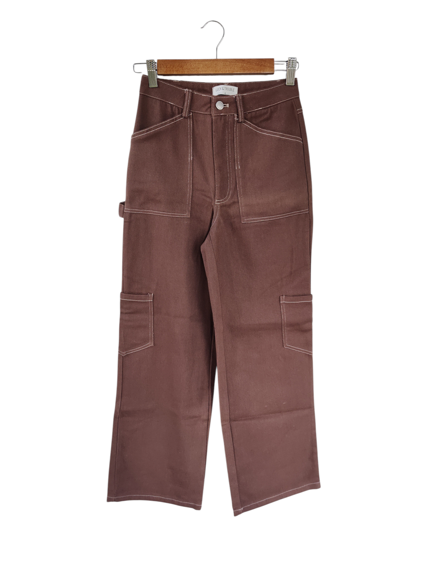 Brown Deniem Trousers