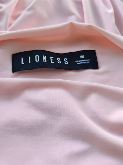Blush pink long-sleeve mini dress