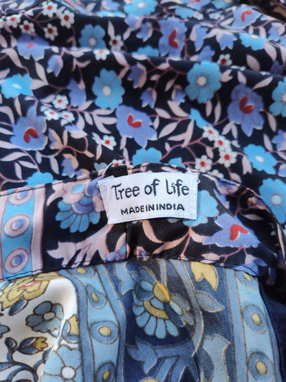 Boho floral wrap skirt