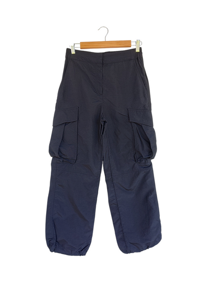 Sussan Black Utility Cargo Parachute Pants