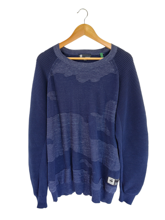 Navy G-Star RAW knit jumper