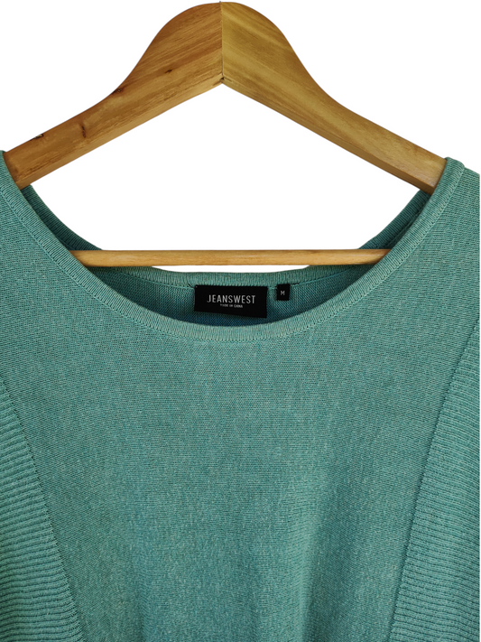 Jeanswest Teal Relaxed Longline Knit Jumper