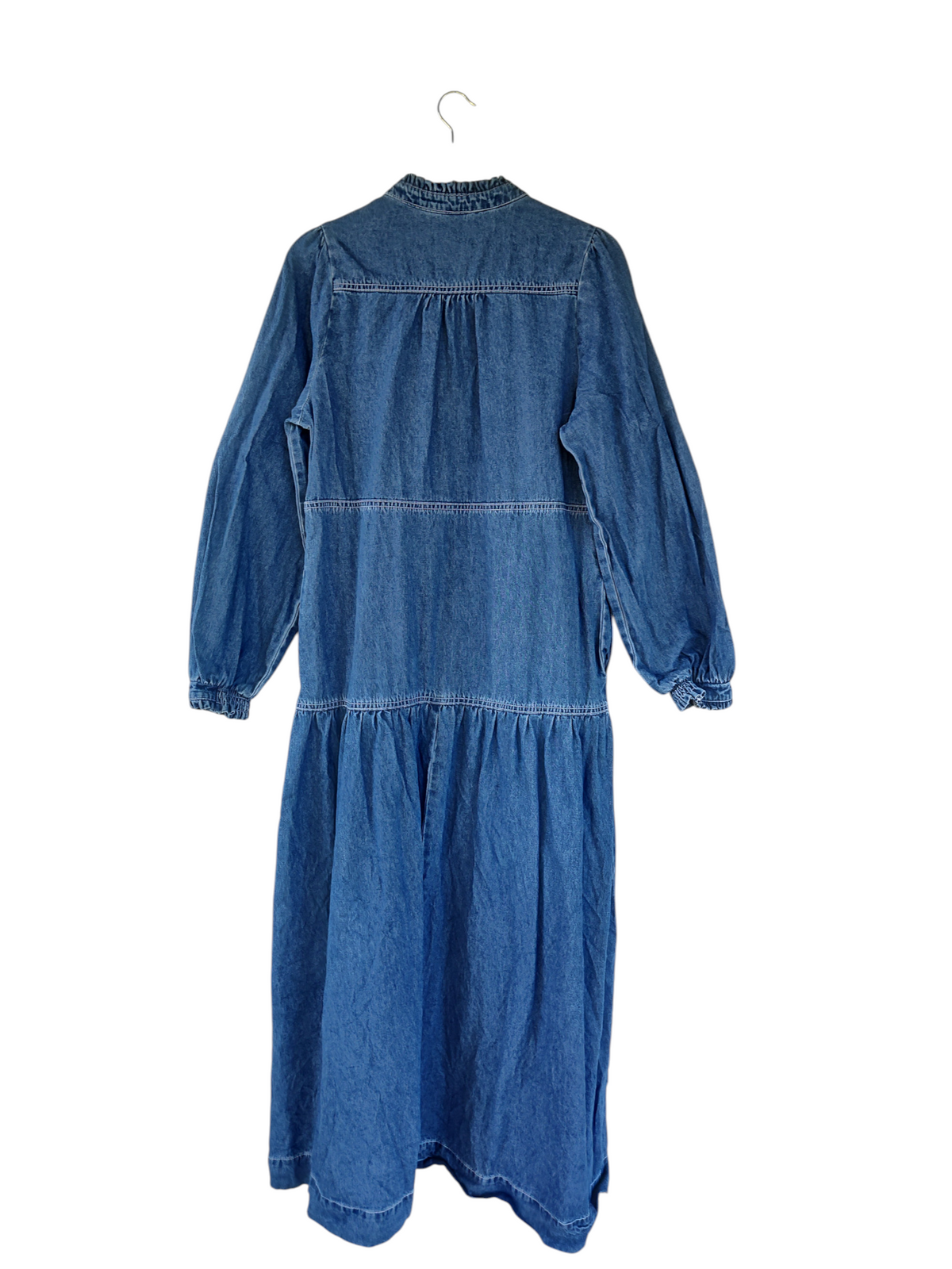 Anko Blue Denim Tiered Maxi Dress