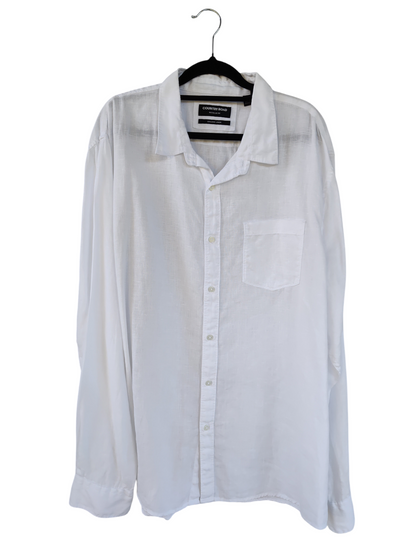 Country Road White Organic Linen Long Sleeve Shirt