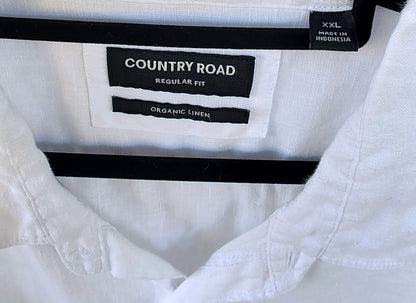 Country Road White Organic Linen Long Sleeve Shirt