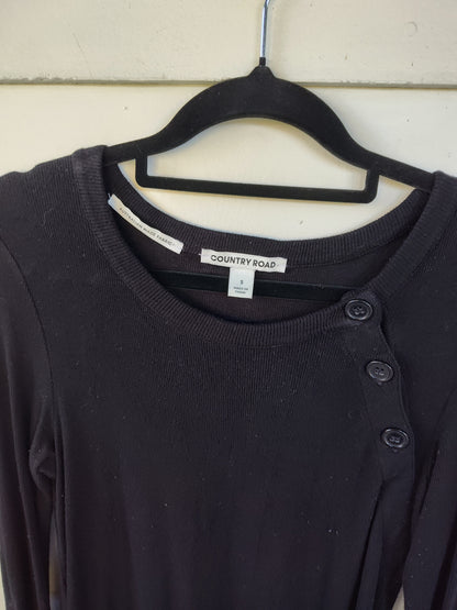 Country Road Black Midi Dress