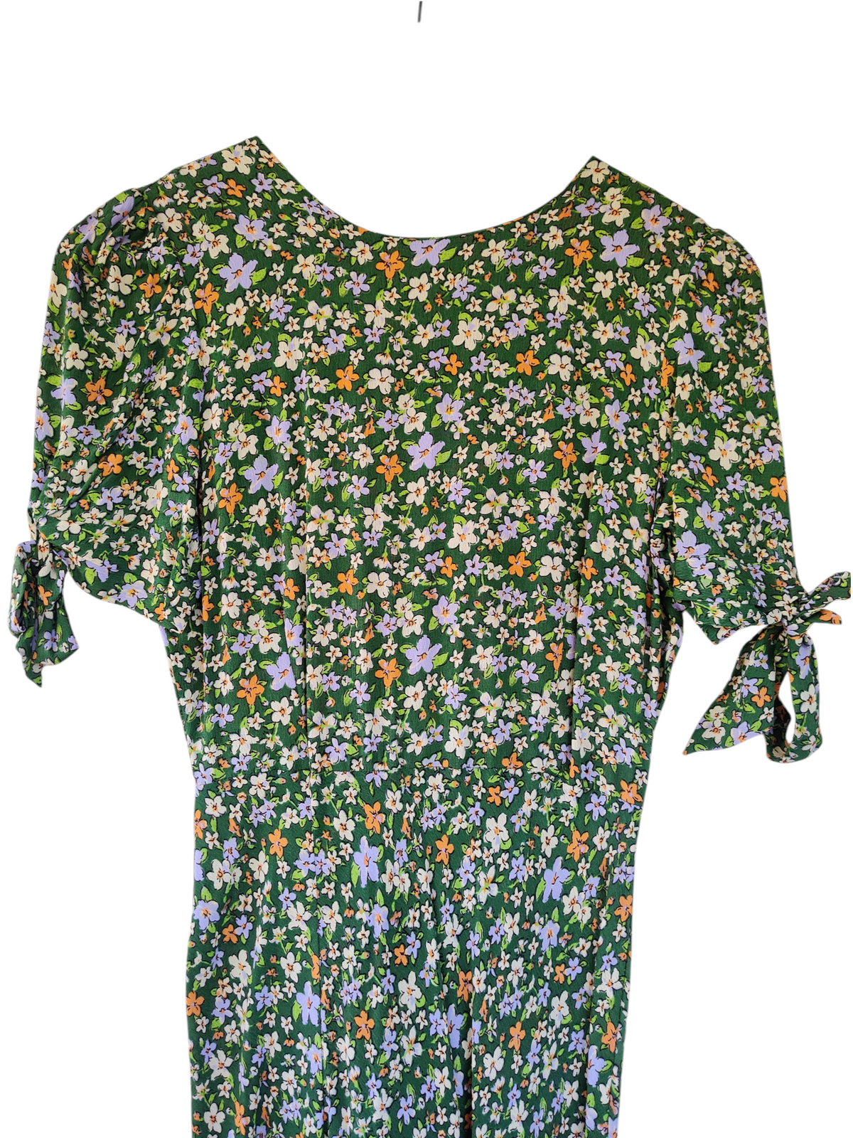 Asos Green Floral Print Maxi Dress