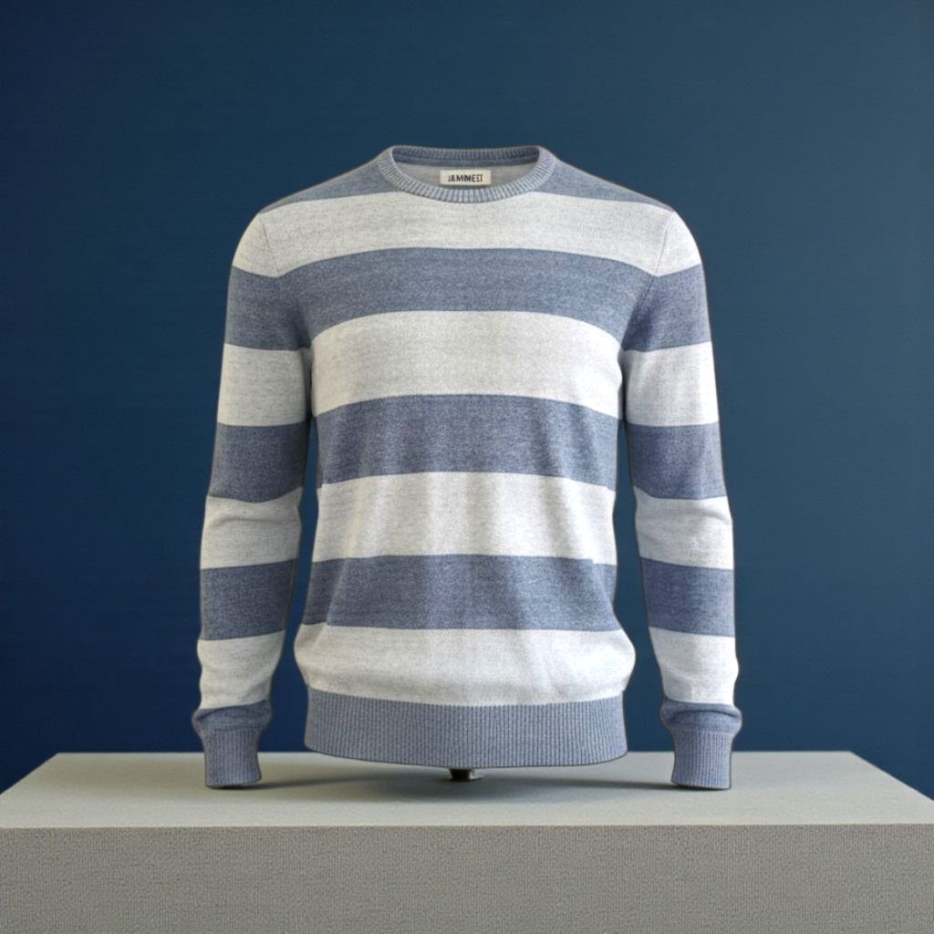 Striped Blue & White Sweater