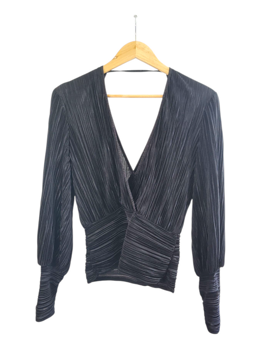 Chic Evening Black Bardot Blouse