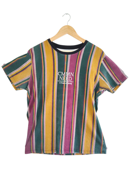 Common Need Stripe Mens T-Shirt Print