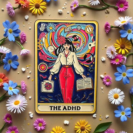 The ADHD Tarot Card Pin