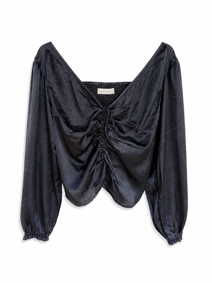 Black Long Sleeve Bloue