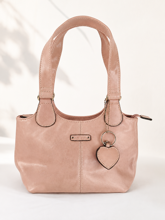 Blush Pink Shoulder Handbag