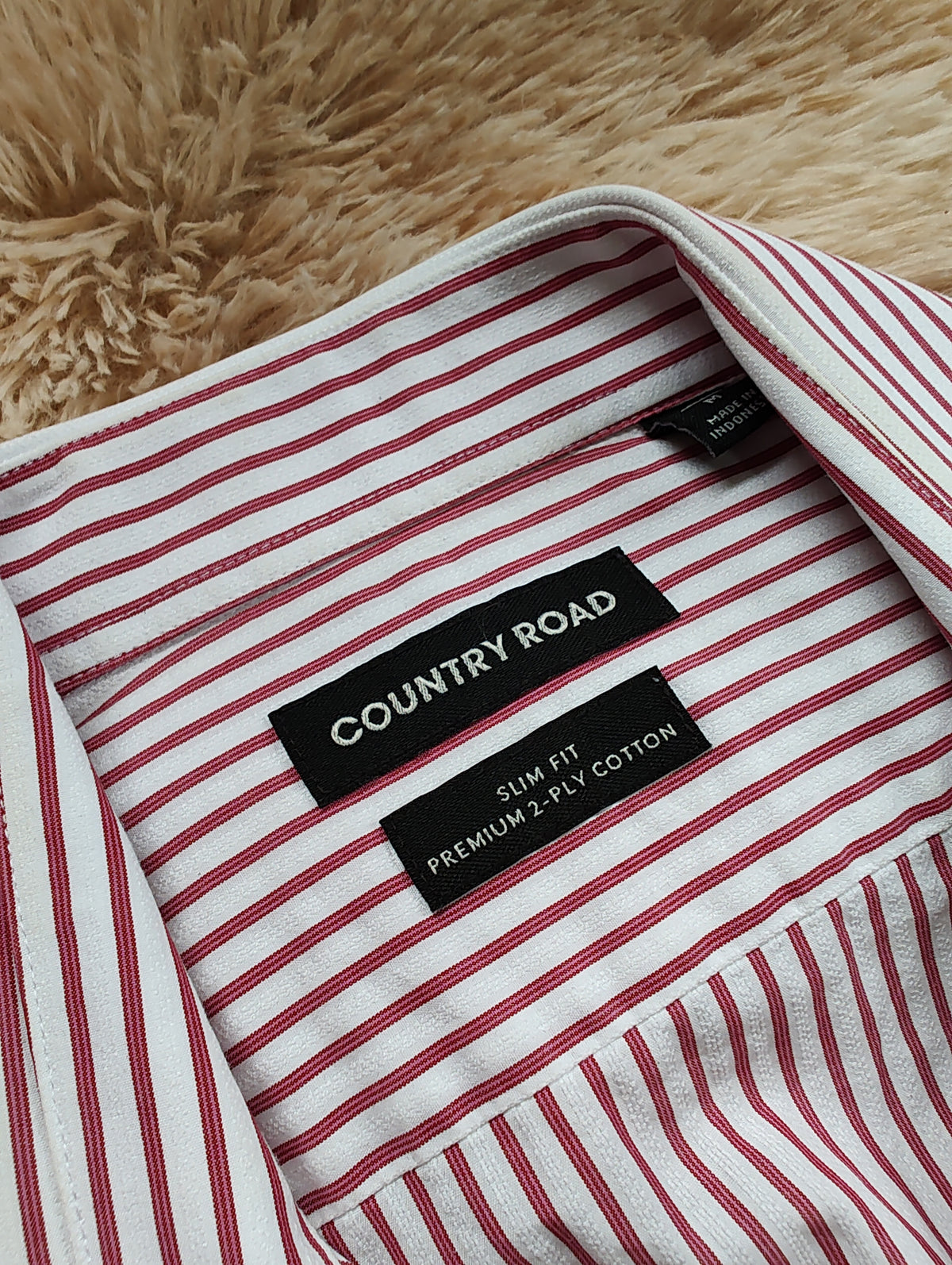 Country Road Red & White Striped Long Sleeve Shirt