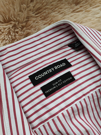 Country Road Red & White Striped Long Sleeve Shirt